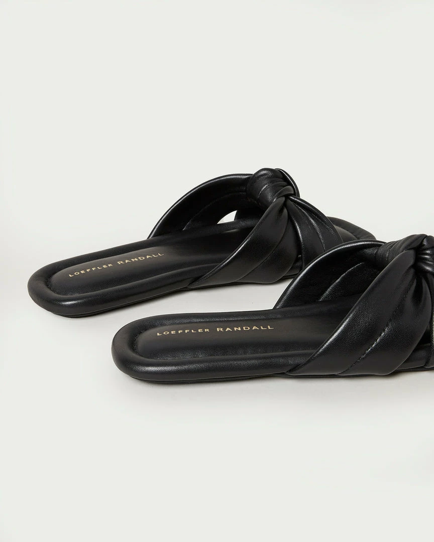 Loeffler Randall New Arrivals Polly Black Puffy Knot Sandal