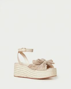 Loeffler Randall Posey Gingham Pleated Flatform Espadrille New Arrivals