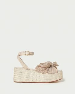 Loeffler Randall Posey Gingham Pleated Flatform Espadrille New Arrivals