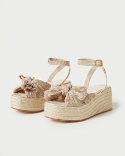Loeffler Randall Posey Gingham Pleated Flatform Espadrille New Arrivals