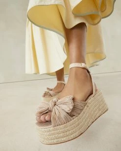 Loeffler Randall Posey Gingham Pleated Flatform Espadrille New Arrivals