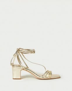 Loeffler Randall Prisca Champagne Strappy Wrap Heel New Arrivals