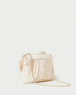 Loeffler Randall Pleats Rayne Almond Bow Clutch
