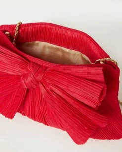 Loeffler Randall Rayne Red Bow Clutch