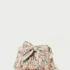 Loeffler Randall Rayne Tan Floral Bow Clutch
