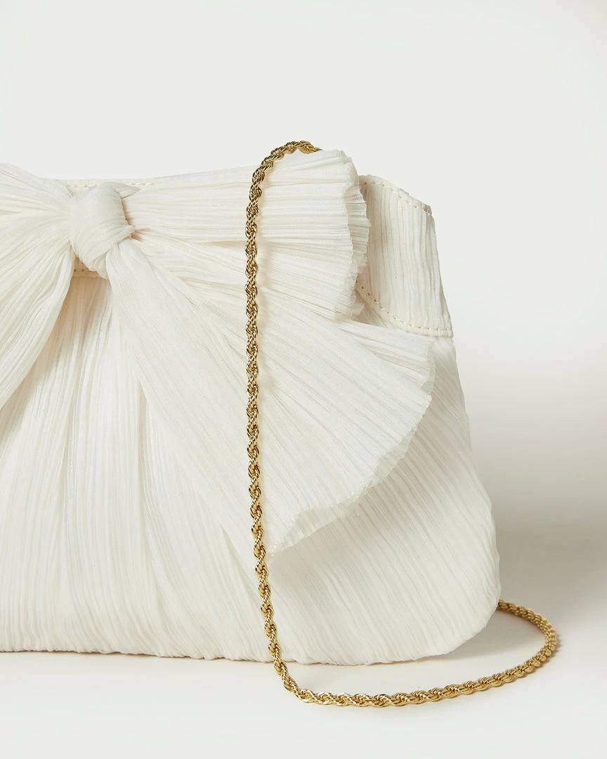 Loeffler Randall Rayne Pearl Bow Clutch