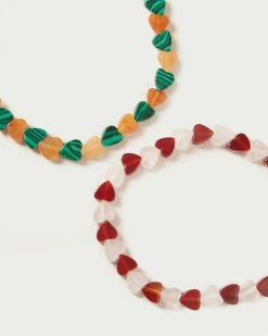 Loeffler Randall Renata Heart Stone Bracelet