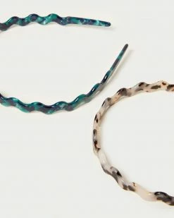 Loeffler Randall New Arrivals Rhona Tortoise/Forest Headband Set