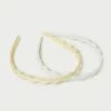 Loeffler Randall New Arrivals Rhona Hay/Jade Headband Set
