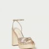 Loeffler Randall New Arrivals Rivka Champagne Knot Platform Sandal