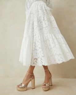 Loeffler Randall New Arrivals Rivka Champagne Knot Platform Sandal