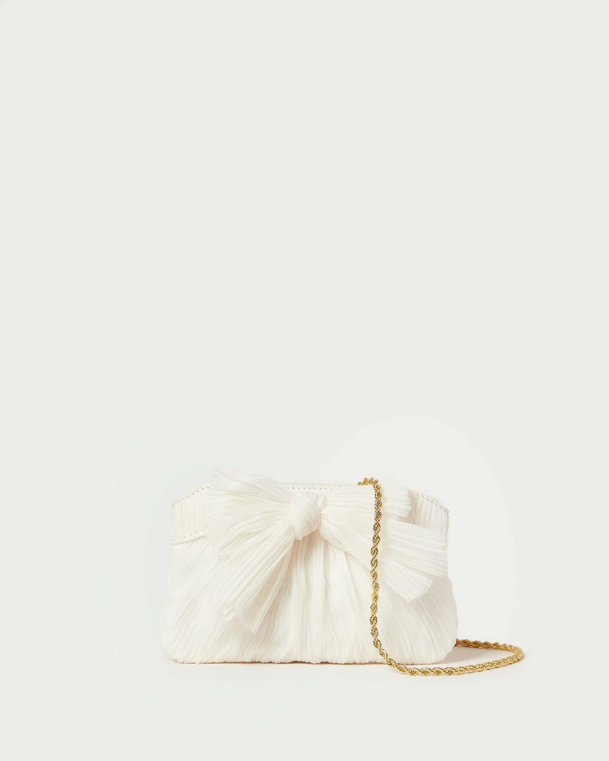 Loeffler Randall Rochelle Pearl Mini Bow Clutch