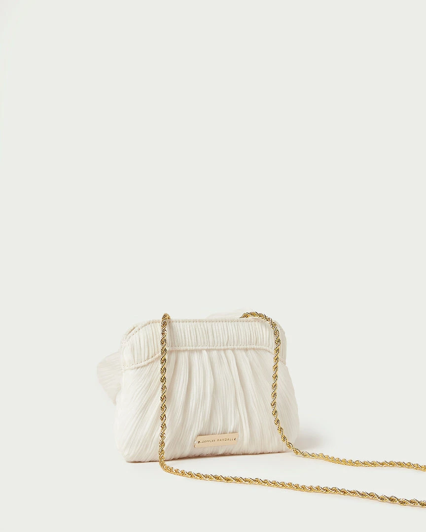 Loeffler Randall Rochelle Pearl Mini Bow Clutch