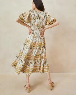 Loeffler Randall Romily Nova Floral Tiered Skirt New Arrivals