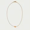 Loeffler Randall New Arrivals Rosemary Pink Stone Heart Necklace