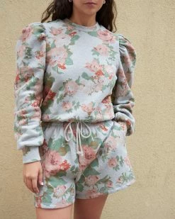 Loeffler Randall Sarah Heather Floral Sweatshirt