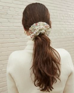 Loeffler Randall Sale Shelby Romance Floral Pleated Scrunchie
