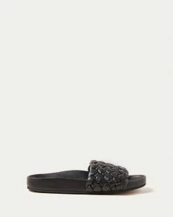 Loeffler Randall Footwear Sonnie Black Woven Sandal
