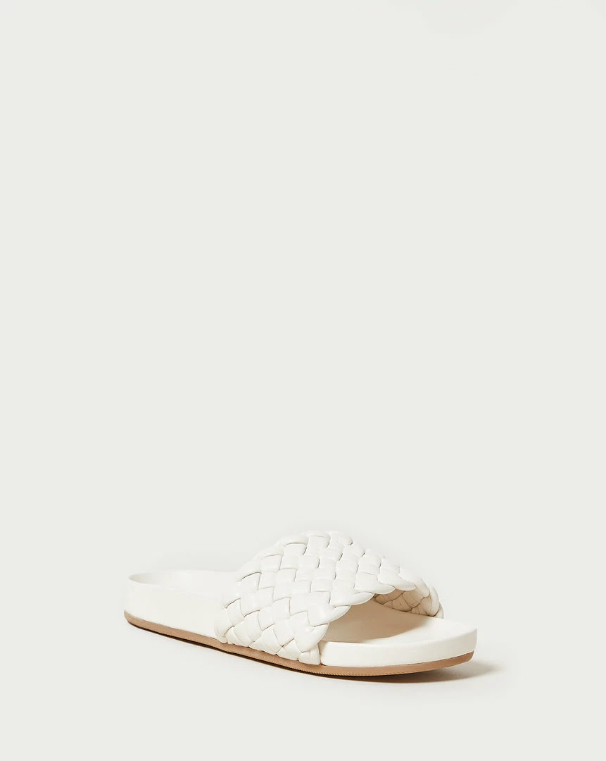 Loeffler Randall Sonnie Cream Woven Sandal