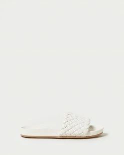Loeffler Randall Sonnie Cream Woven Sandal