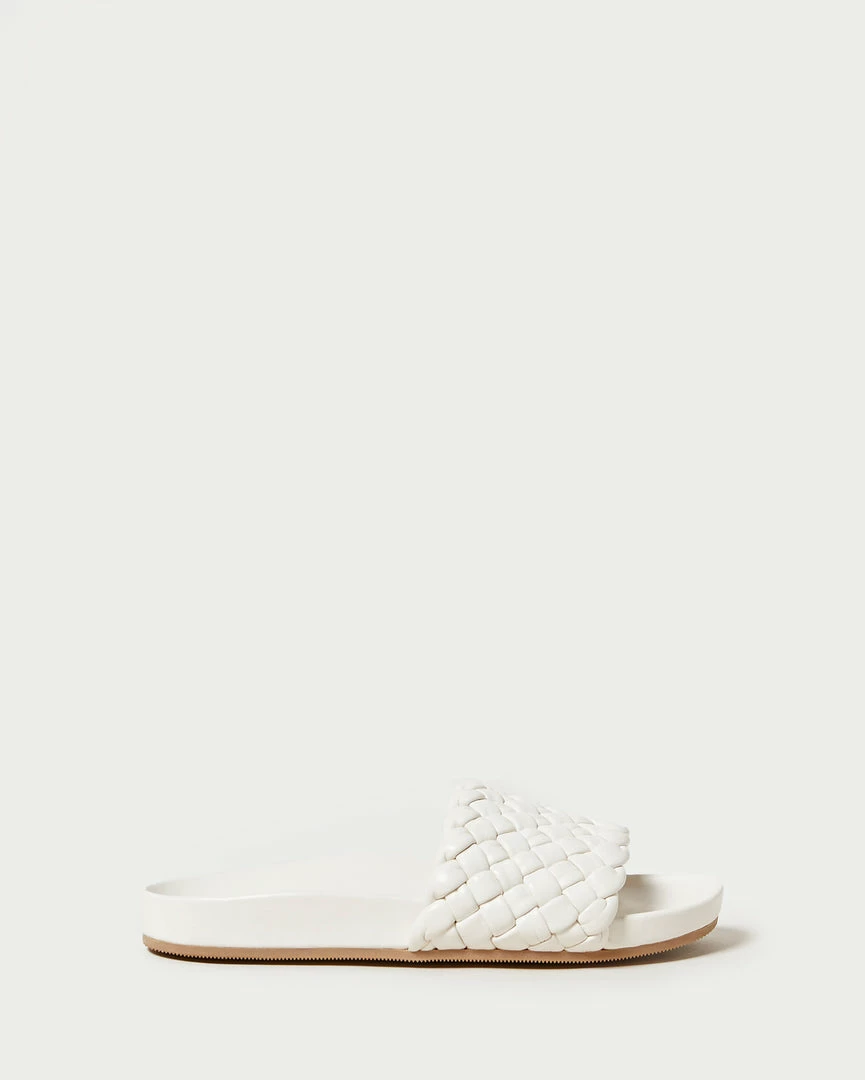 Loeffler Randall Sonnie Cream Woven Sandal