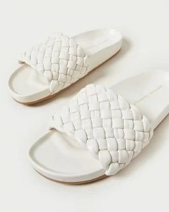 Loeffler Randall Sonnie Cream Woven Sandal