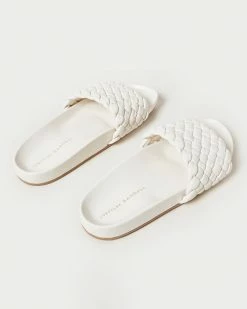 Loeffler Randall Sonnie Cream Woven Sandal