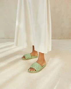Loeffler Randall Sonnie Sage Woven Sandal New Arrivals