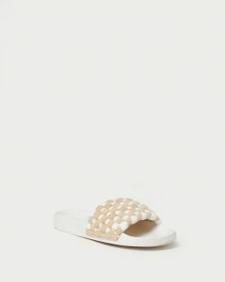 Loeffler Randall Sonnie Camel/Cream Woven Sandal New Arrivals