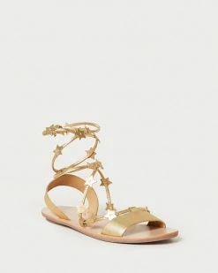 Loeffler Randall Starla Gold Ankle Wrap Sandal Best Sellers