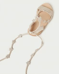 Loeffler Randall Starla Cappuccino Ankle Wrap Sandal