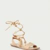 Loeffler Randall Starla Wheat/Gold Ankle Wrap Sandal New Arrivals