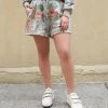 Loeffler Randall Sydney Heather Floral Sweat Short