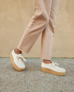 Loeffler Randall Tabitha Ecru Knotted Chukka Shoe