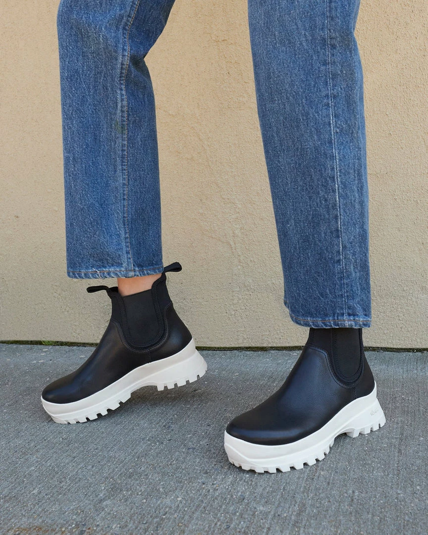 Loeffler Randall Tara Black/Cream Weather Boot