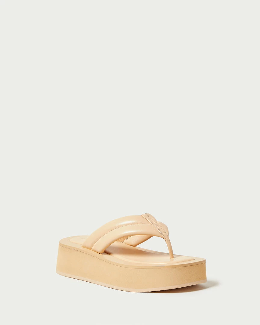 Loeffler Randall New Arrivals Teddy Camel Platform Thong Sandal