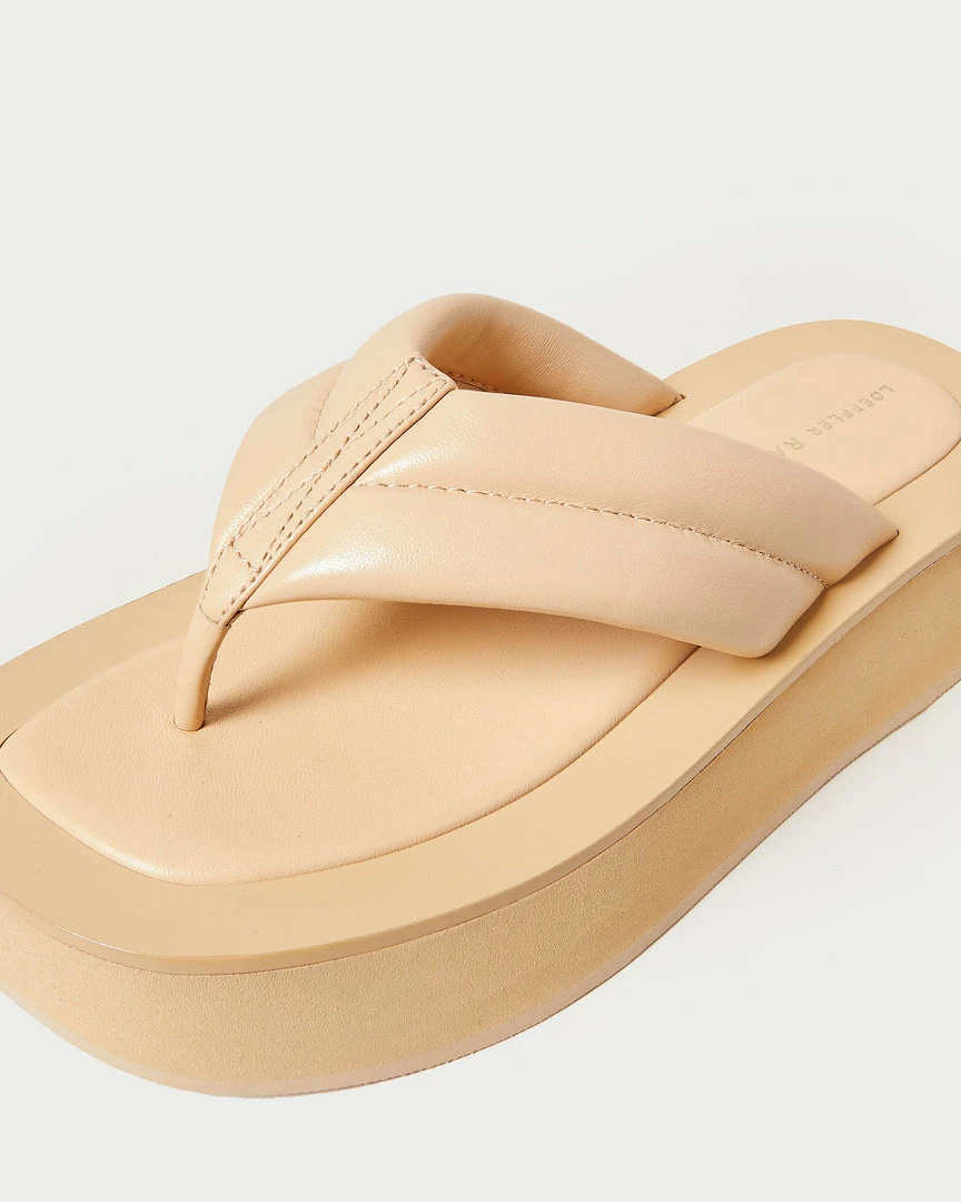 Loeffler Randall New Arrivals Teddy Camel Platform Thong Sandal