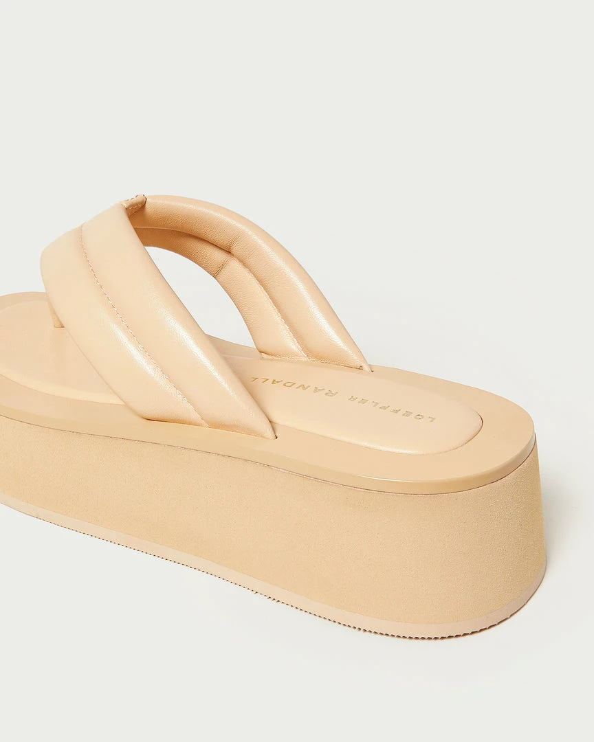 Loeffler Randall New Arrivals Teddy Camel Platform Thong Sandal