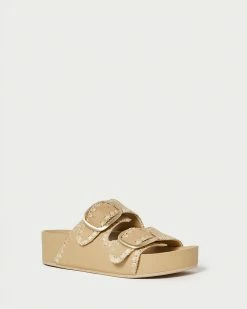 Loeffler Randall Theo Bisque/Cream Footbed Sandal