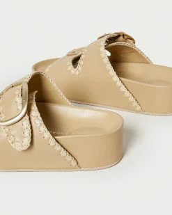 Loeffler Randall Theo Bisque/Cream Footbed Sandal