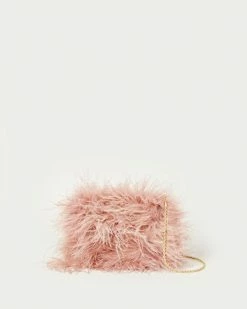 Loeffler Randall Zahara Blush Mini Feather Pouch New Arrivals