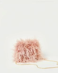 Loeffler Randall Zahara Blush Mini Feather Pouch New Arrivals