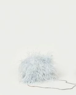 Loeffler Randall Zahara Mist Mini Feather Pouch