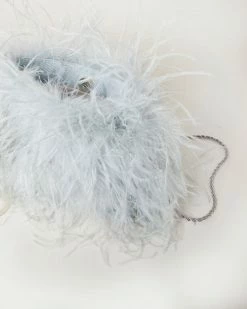 Loeffler Randall Zahara Mist Mini Feather Pouch