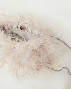 Loeffler Randall New Arrivals Zahara Oyster Mini Feather Pouch